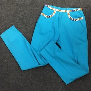 AZTEC Beaded Waist & pocket cropped